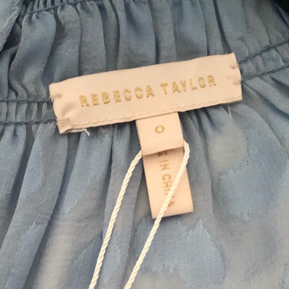 ✨NWT Rebecca Taylor Long-Sleeve Leopard Ruffle Top - Picture 3 of 6